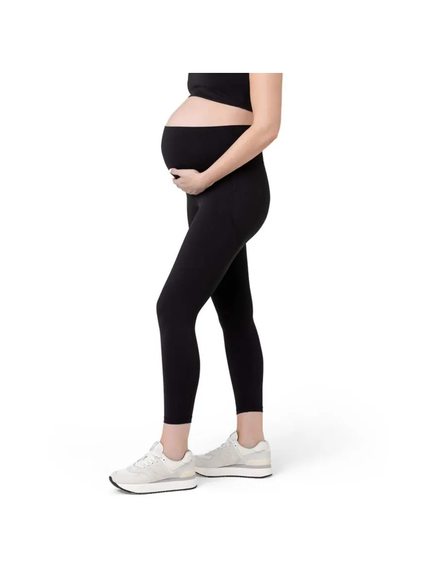 Леггинсы для беременных Ripe Tempo Active Crop Legging, черные Ripe Maternity — изображение 3 из 3, черный