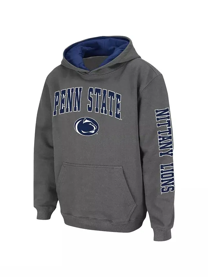Толстовка с капюшоном для юношей Penn State Nittany Lions 2-Hit Team Colosseum — изображение 2 из 3, темно-серый