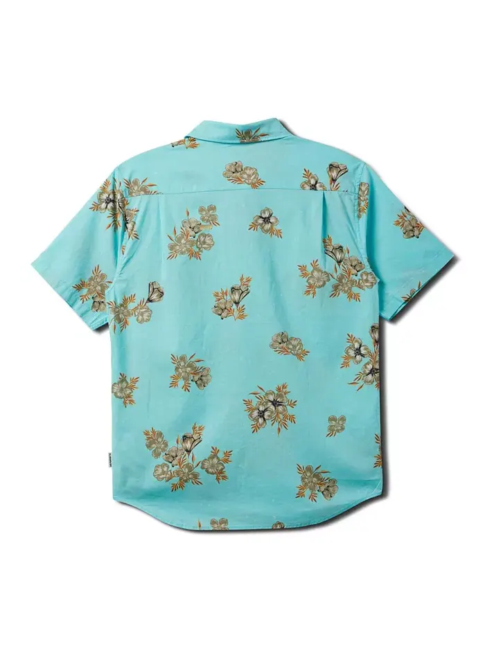 Мужская классическая рубашка Habitats Classic Woven Quiksilver — изображение 4 из 4, черный