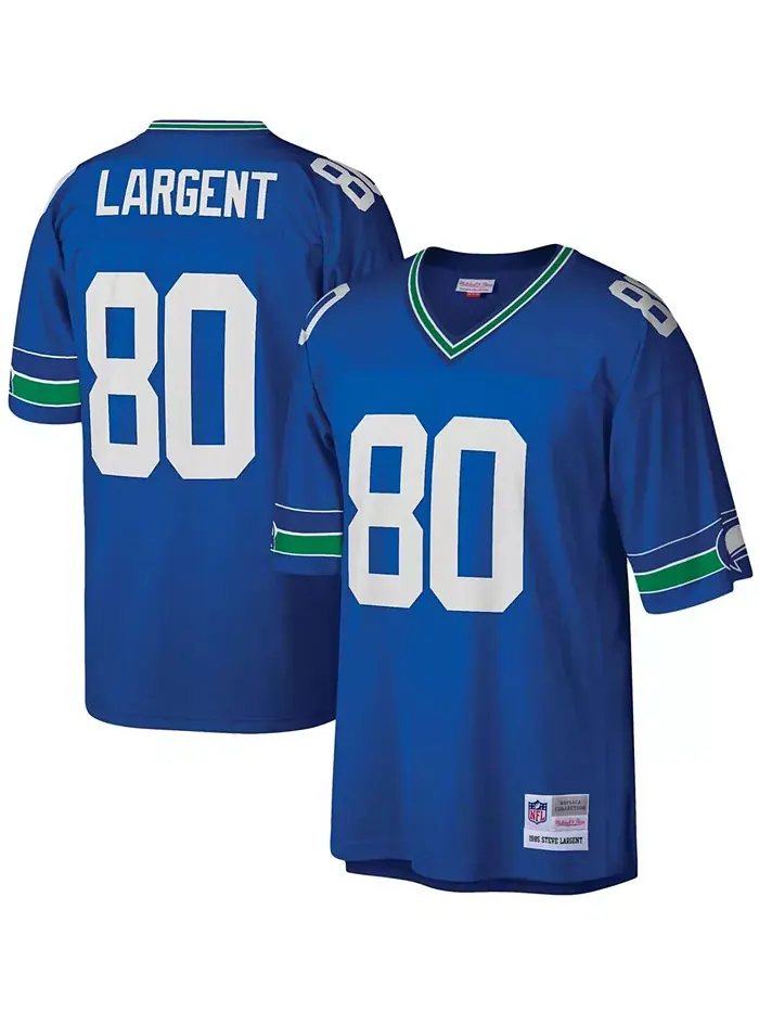 Мужская реплика джерси Steve Largent Royal Seattle Seahawks Legacy Mitchell & Ness — изображение 1 из 3, королевский
