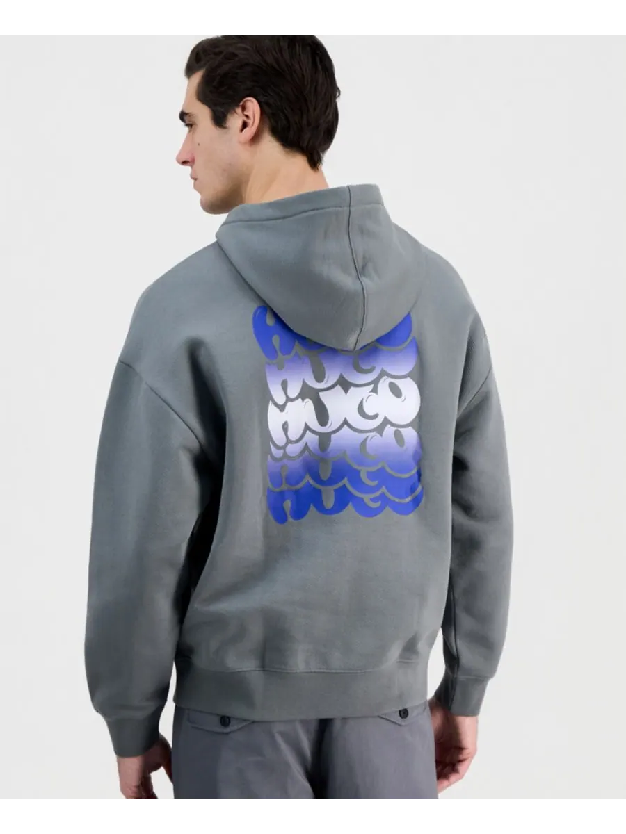 Мужская толстовка Nifty из французского махрового трикотажа Hugo Boss — изображение 3 из 3, серый