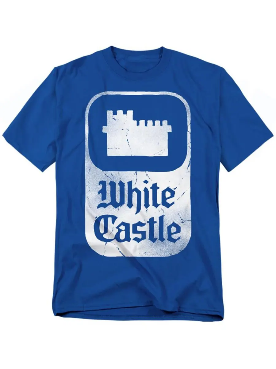 Классическая футболка с логотипом больших размеров White Castle — синий
