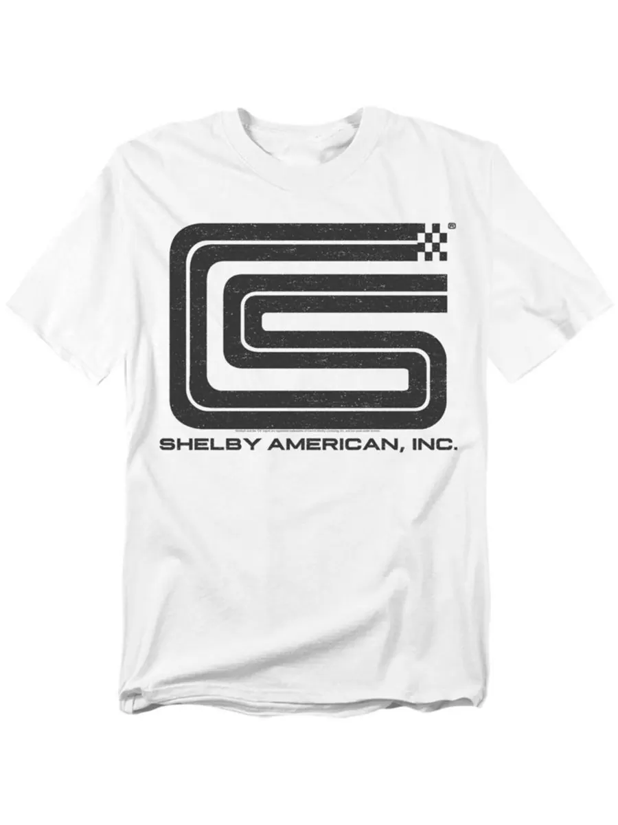 Мужская винтажная футболка-рубашка Carroll Shelby Shelby Cobra — изображение 1 из 3, белый
