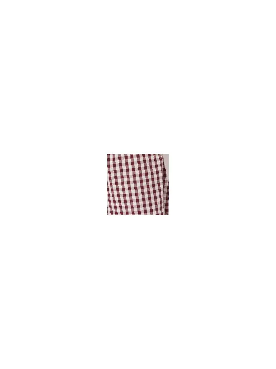Hush Женские пляжные шорты Ernie Gathered Gingham — изображение 6 из 8, красный белый