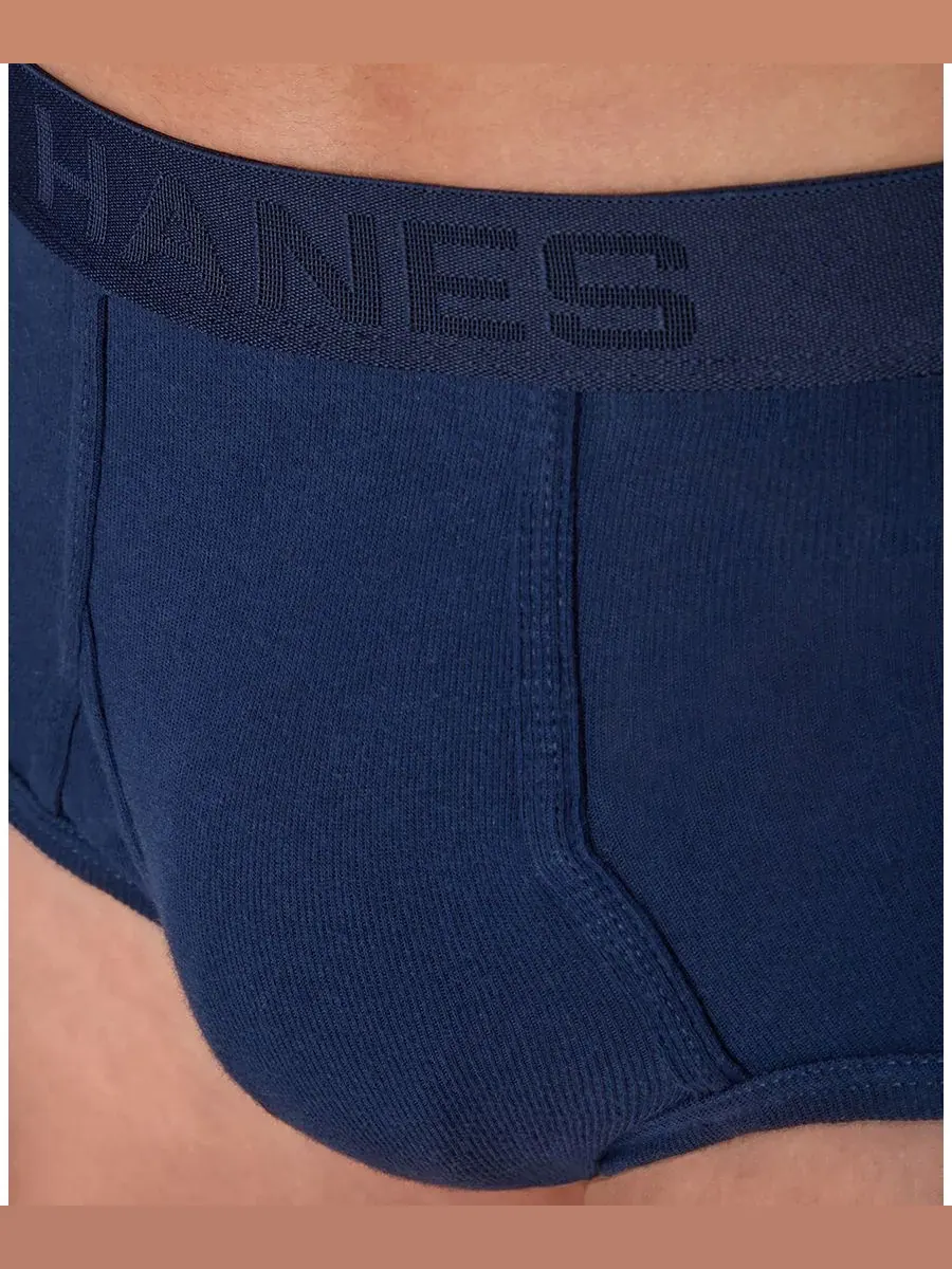 Мужские трусы из окрашенного хлопка, 6 штук в упаковке Hanes — изображение 4 из 5, синий