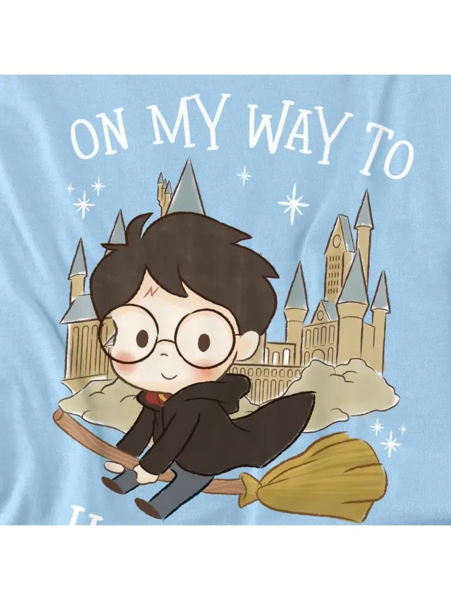 Мужская футболка «На пути в Хогвартс» Harry Potter — изображение 3 из 3, светлый синий