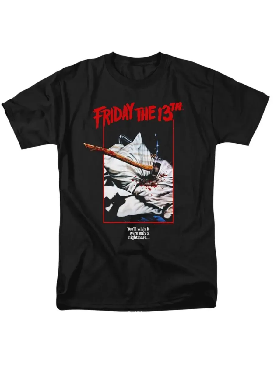 Мужская футболка с изображением постера с топором Friday The 13th — изображение 1 из 3, темно-серый