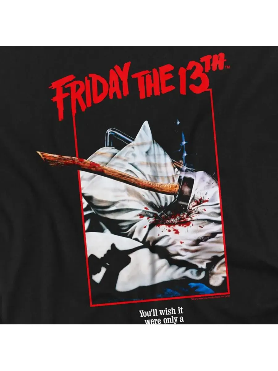Мужская футболка с изображением постера с топором Friday The 13th — изображение 3 из 3, темно-серый