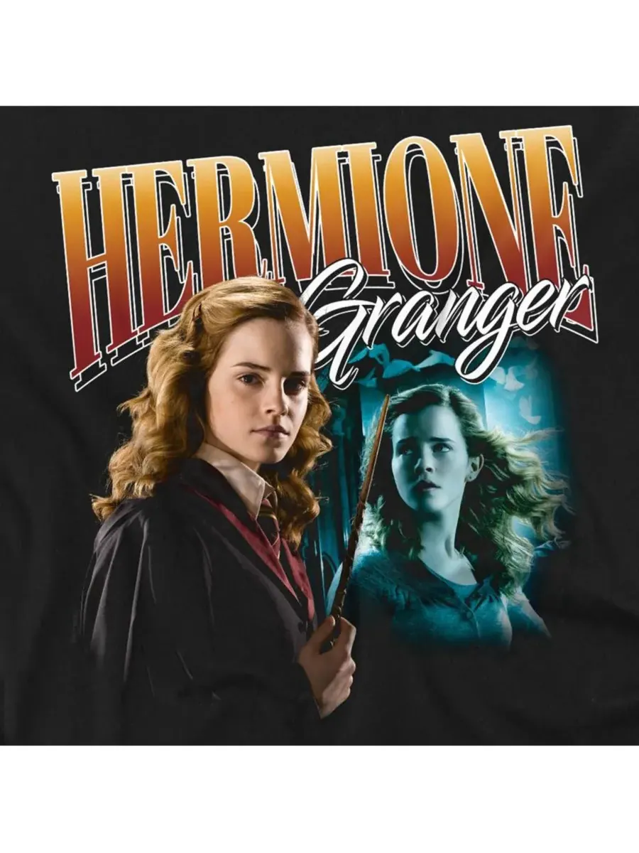 Футболка больших размеров в честь Гермионы Грейнджер Harry Potter — изображение 2 из 3, черный