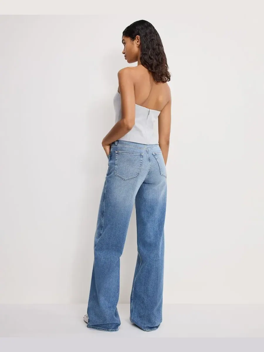 Женские джинсы Skate Wide Leg Good American — изображение 3 из 4, синий