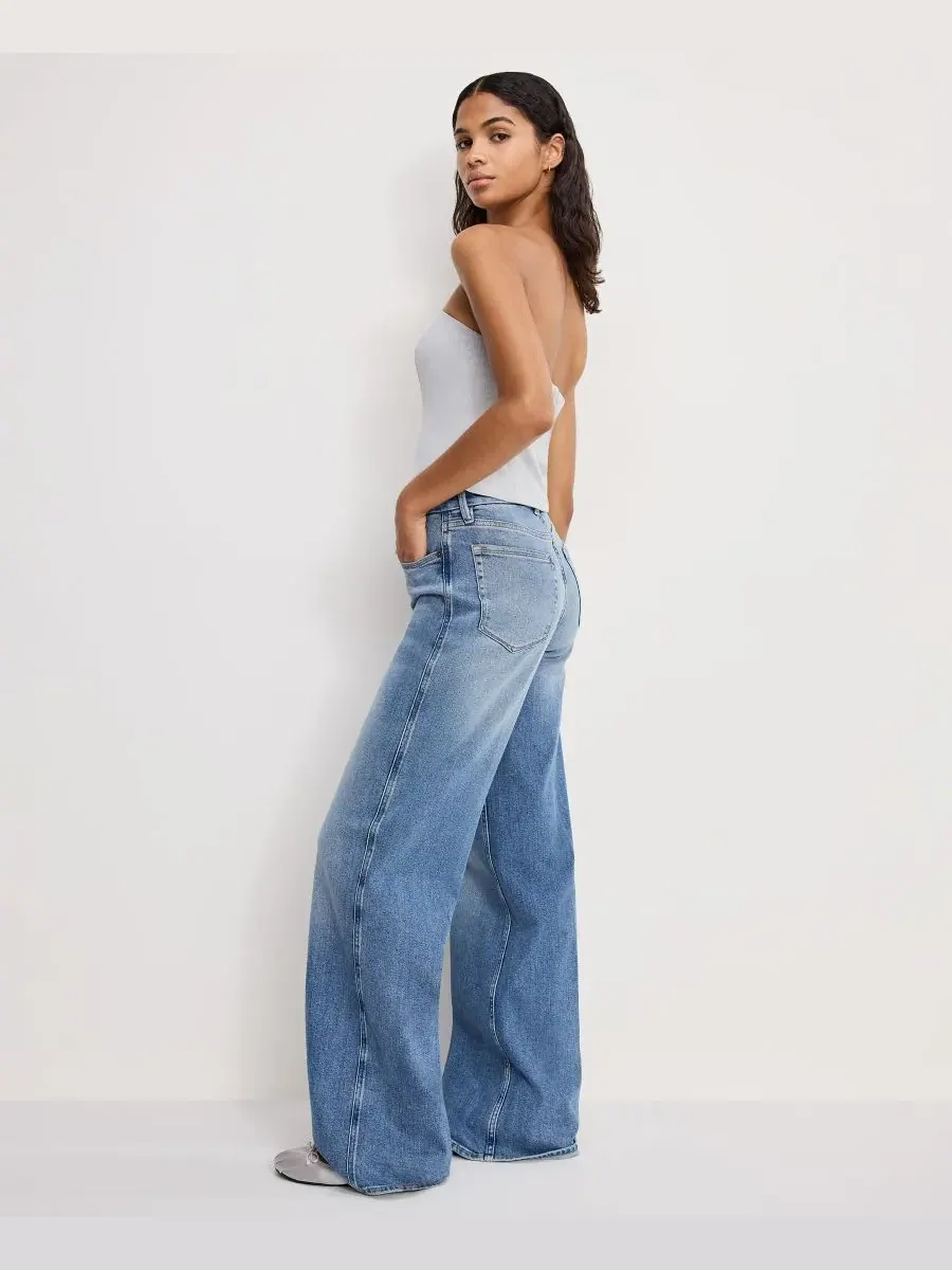 Женские джинсы Skate Wide Leg Good American — изображение 4 из 4, синий
