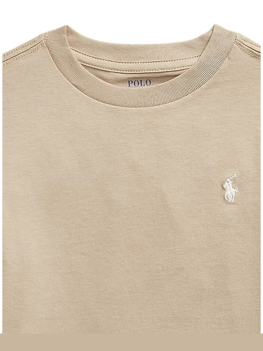 Футболка с круглым вырезом из хлопкового трикотажа для мальчиков 2-7 лет Polo Ralph Lauren — изображение 3 из 5
