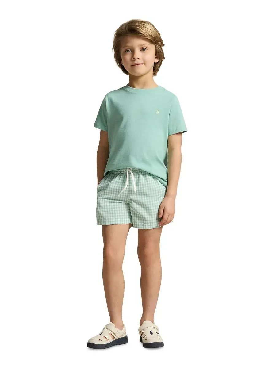 Футболка с круглым вырезом из хлопкового трикотажа для мальчиков 2-7 лет Polo Ralph Lauren — изображение 4 из 5