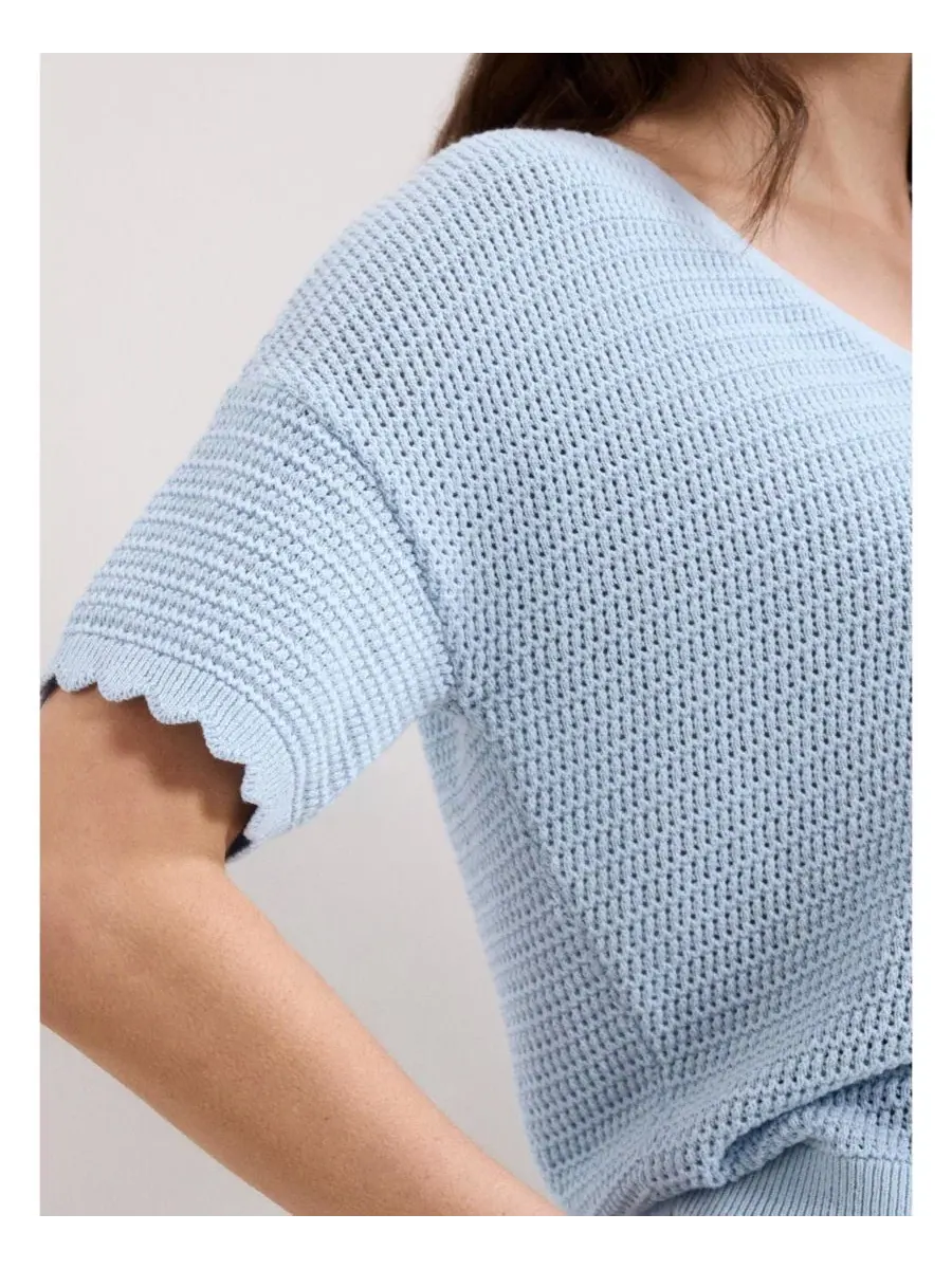 Женский джемпер Amira Texture Phase Eight — изображение 6 из 8, синий