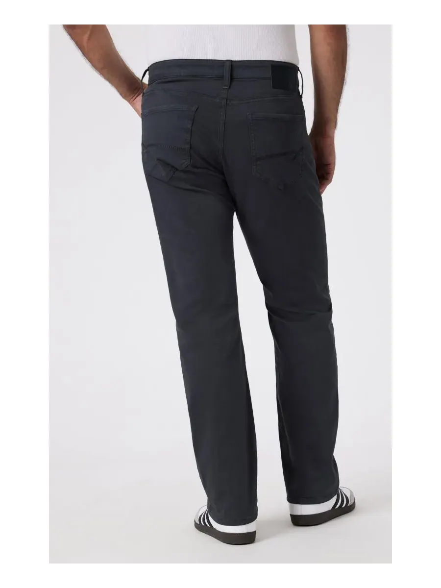 Mavi Jeans Мужские матовые брюки прямого кроя, антрацитового цвета, повседневная саржевая ткань — изображение 2 из 6