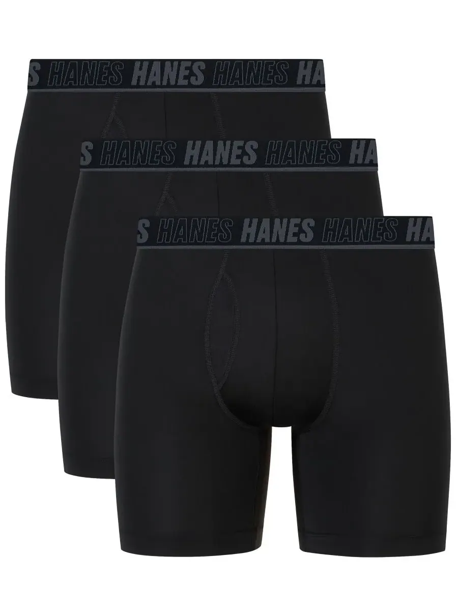 Мужские боксерские трусы Moves XTEMP Performance, комплект из 3 штук Hanes