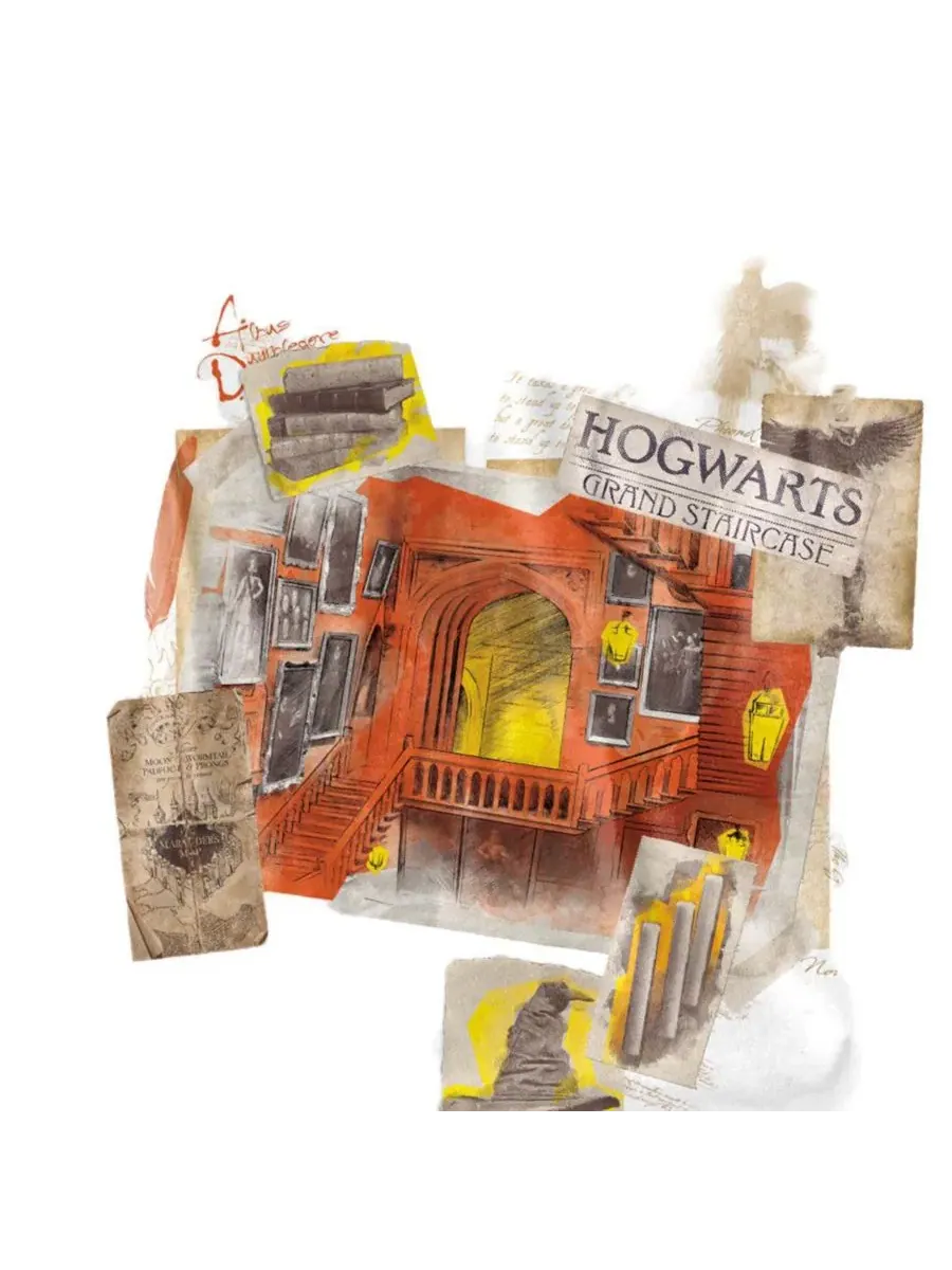 Футболка с принтом Hogwarts Location Harry Potter — изображение 2 из 3, белый