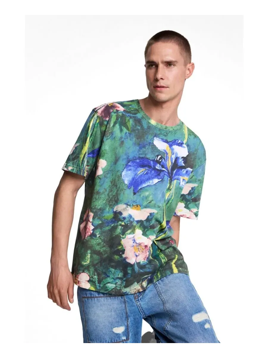 Мужская футболка с цветочным принтом Desigual