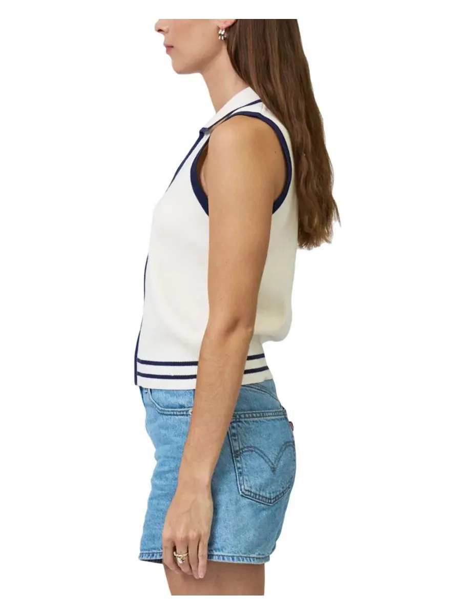 Женская рубашка Allie без рукавов с воротником и застежкой-молнией Central Park West — изображение 2 из 3