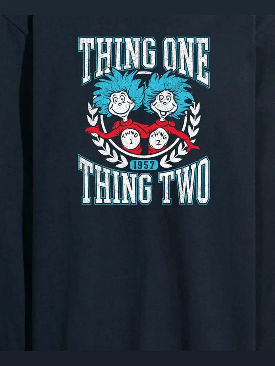 Мужская футболка с длинными рукавами и графическим принтом "Dr. Seuss Things Collegiate" Airwaves — изображение 3 из 3