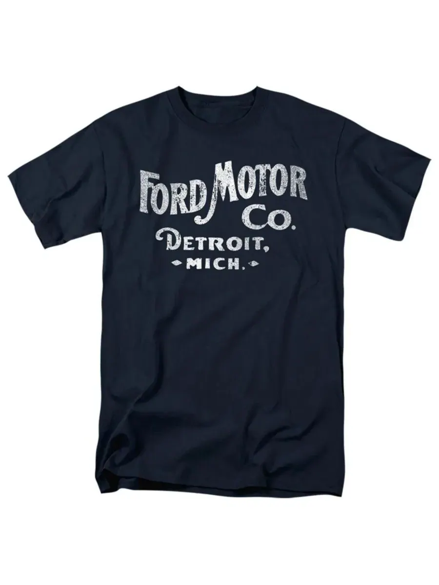 Футболка с принтом Ford Motor Co Logovision — изображение 1 из 3, темно-синий