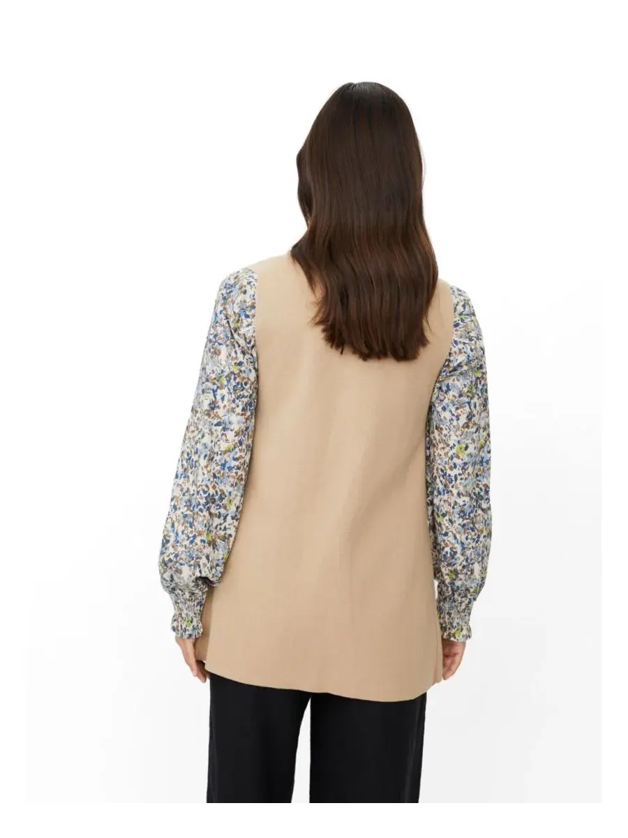 Женский удлиненный безрукавный кардиган MaLinbine Longline Sleeveless Cardigan Masai Copenhagen — изображение 2 из 6, ладан