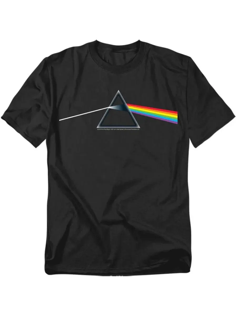 Футболка с принтом Dark Side Of The Moon Pink Floyd — черный