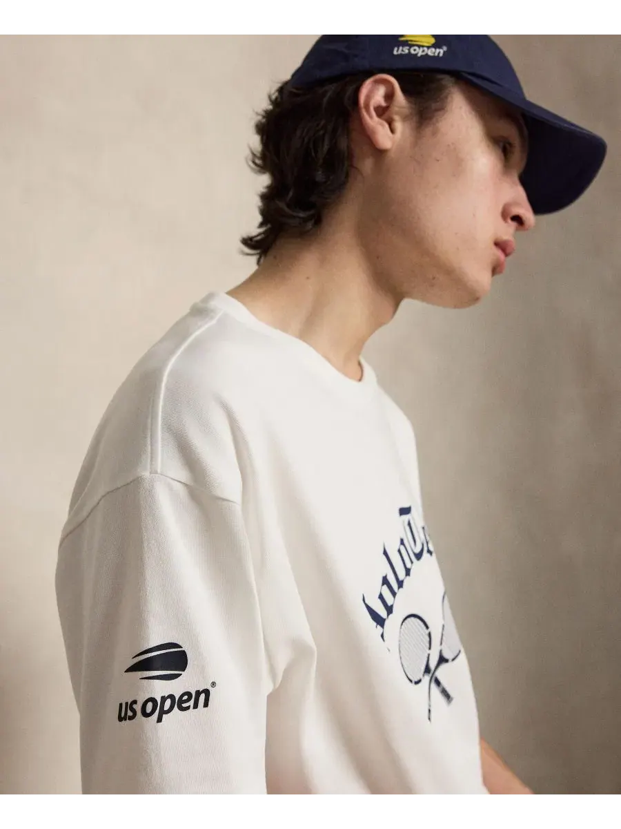 Футболка с принтом Polo Tennis Polo Ralph Lauren — изображение 3 из 6, белый