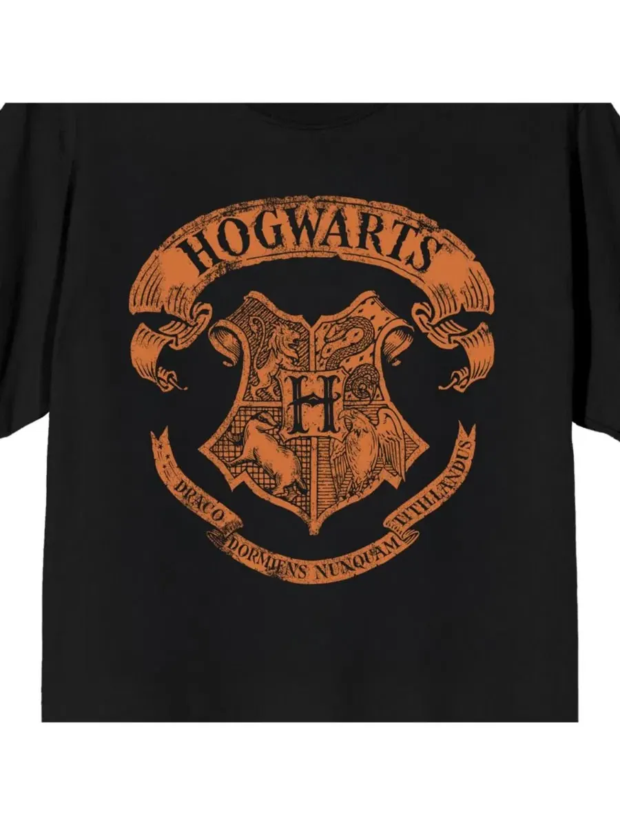Футболка с коротким рукавом Hogwarts Seal Harry Potter — изображение 2 из 3, черный