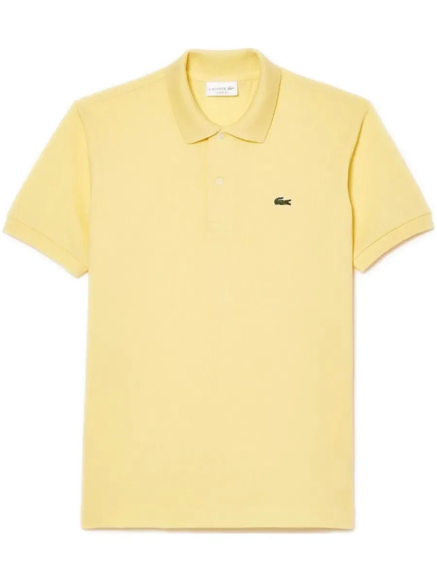 Поло из пике Lacoste Classic Fit Original L.12.12 — изображение 5 из 5, яркий желтый