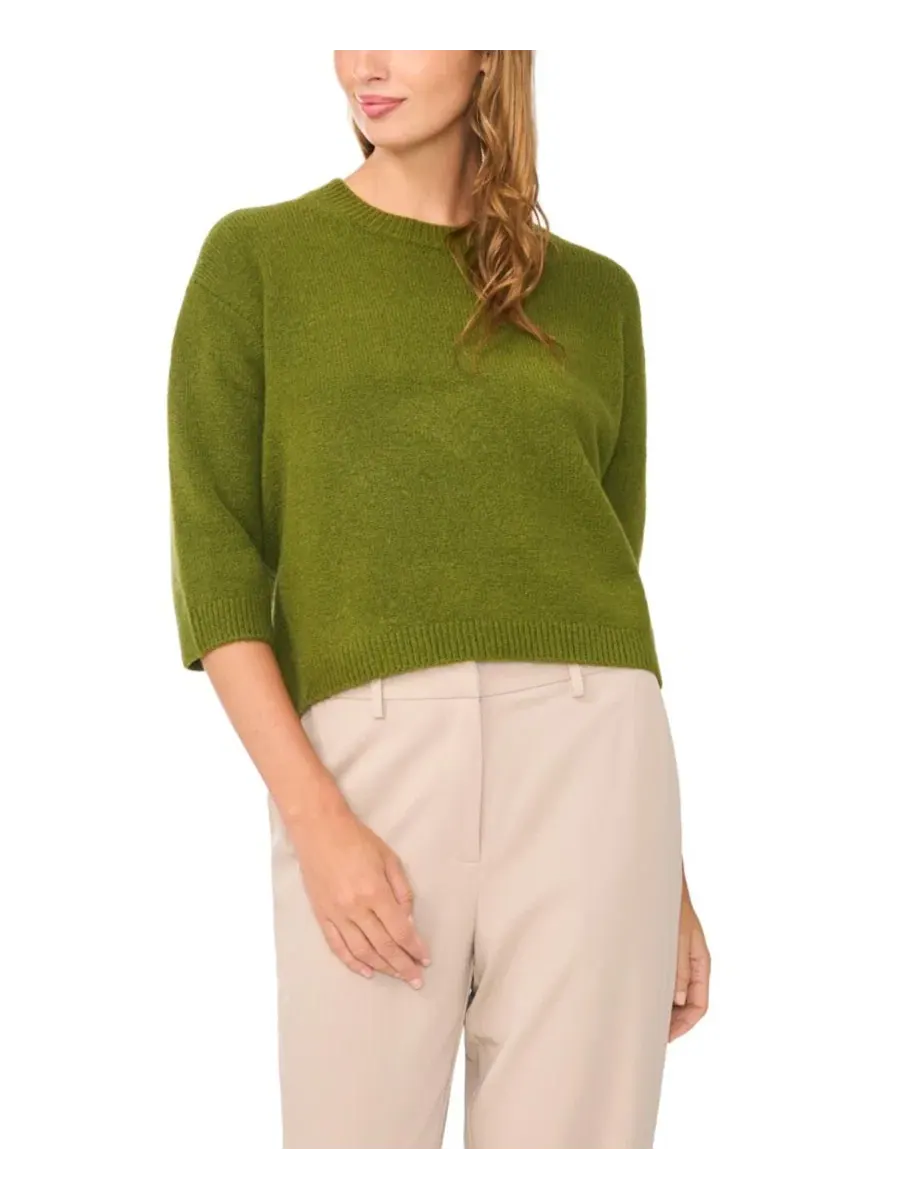 Свитер женский с воротником-хомутом и рукавом 3/4 Vince Camuto, Pesto — изображение 1 из 6