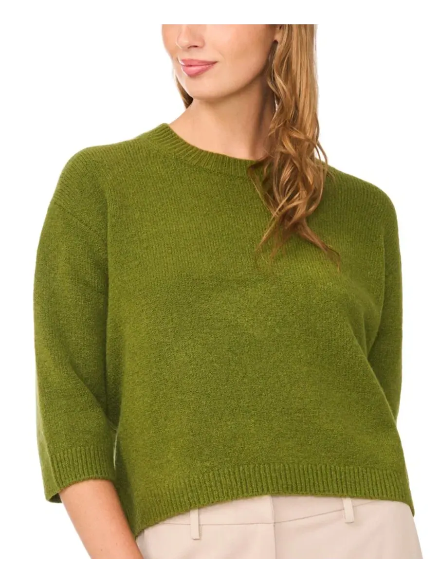 Свитер женский с воротником-хомутом и рукавом 3/4 Vince Camuto, Pesto — изображение 6 из 6