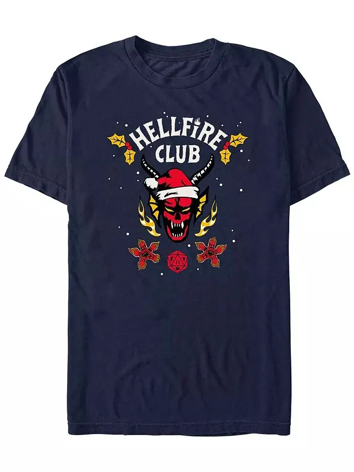 Футболка мужская Stranger Things A Hellfire Holiday с короткими рукавами Fifth Sun — изображение 1 из 1, темно-синий