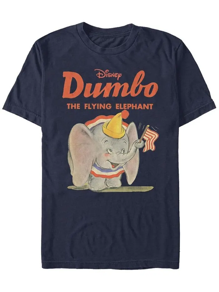 Мужская футболка Dumbo Dumbo Classic Art с коротким рукавом Fifth Sun — изображение 1 из 1, темно-синий