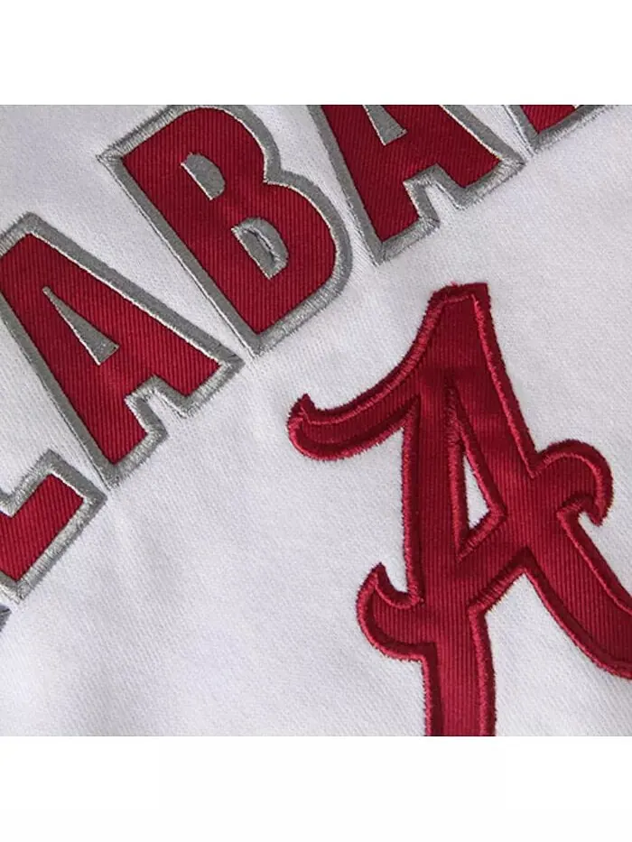Женская белая толстовка с капюшоном Alabama Crimson Tide Arch and Logo 1 Colosseum — изображение 3 из 3