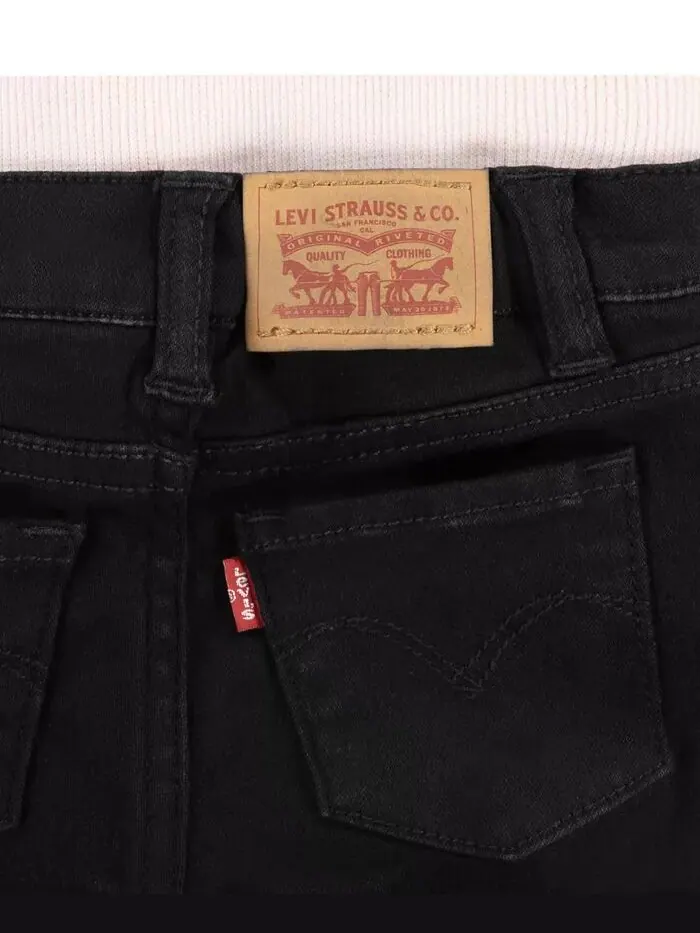 Узкие джинсы Brandi для маленьких девочек Levi's — изображение 4 из 4, черный