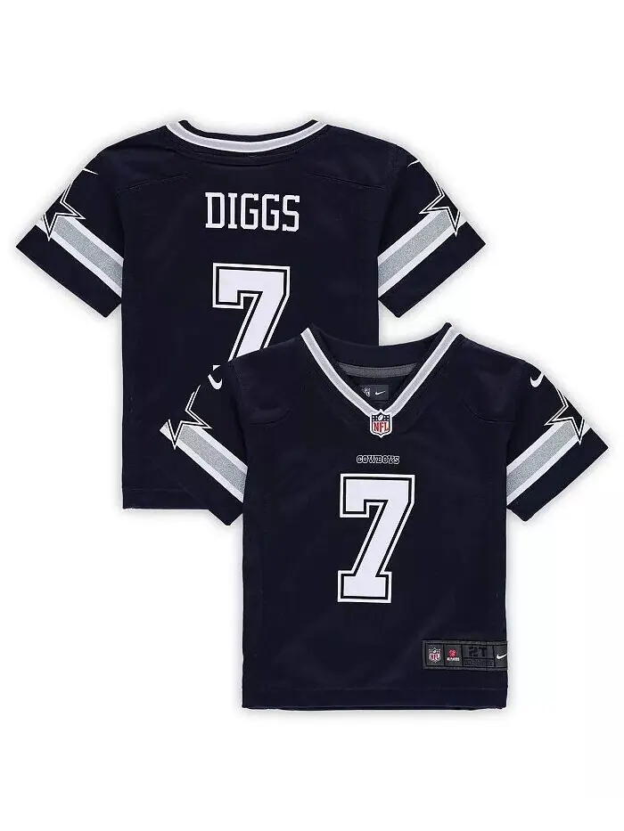 Джерси для мальчиков и девочек Trevon Diggs темно-синего цвета Dallas Cowboys Game Jersey Nike — изображение 1 из 3