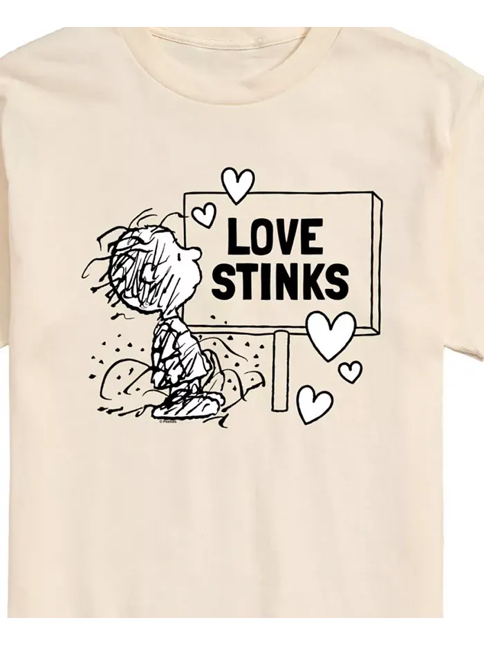 Мужская футболка с коротким рукавом Peanuts Love Stink AIRWAVES — изображение 3 из 3, бежевый