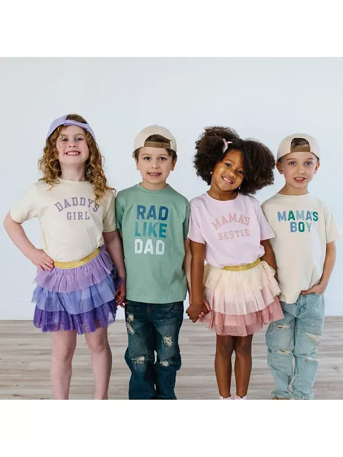 Футболка с коротким рукавом для мальчиков Rad Like Dad Sweet Wink — изображение 6 из 7, шалфейный
