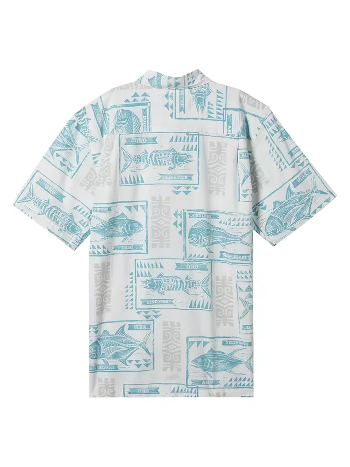 Рубашка мужская Quiksilver Block Fish Woven Quiksilver Waterman — изображение 2 из 6, белый