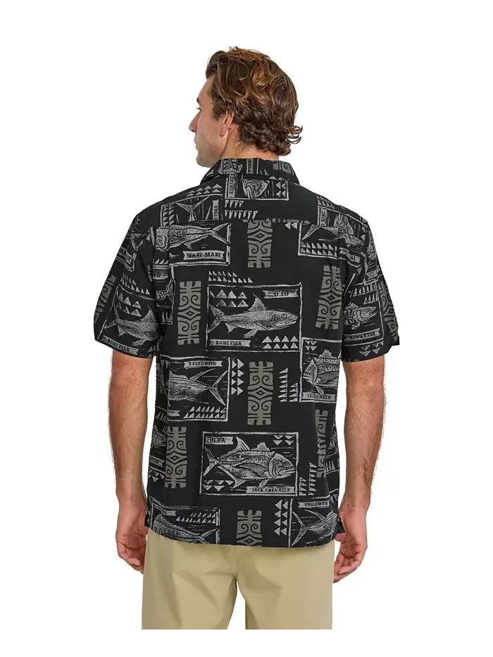 Рубашка мужская Quiksilver Block Fish Woven Quiksilver Waterman — изображение 3 из 6, белый
