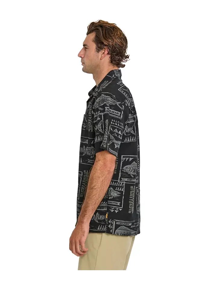 Рубашка мужская Quiksilver Block Fish Woven Quiksilver Waterman — изображение 4 из 6, белый