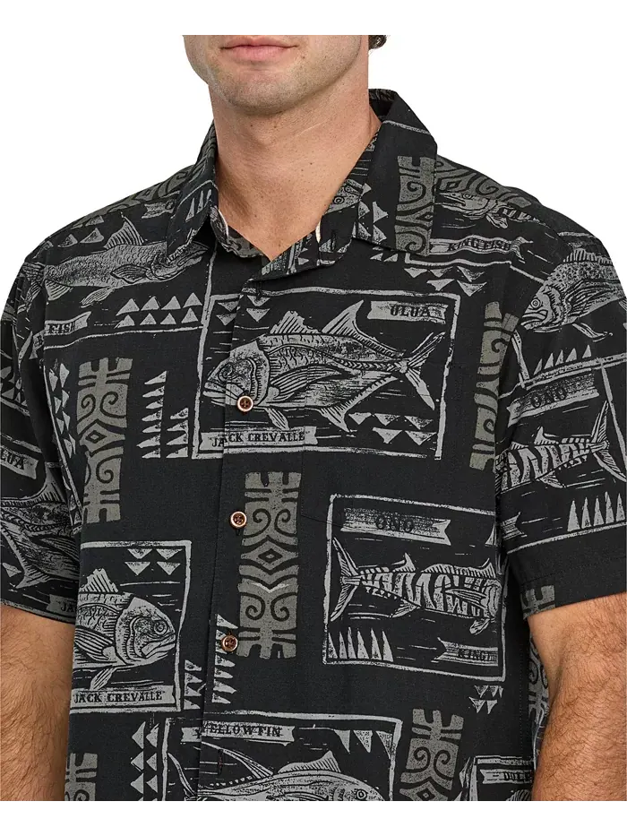 Рубашка мужская Quiksilver Block Fish Woven Quiksilver Waterman — изображение 5 из 6, белый