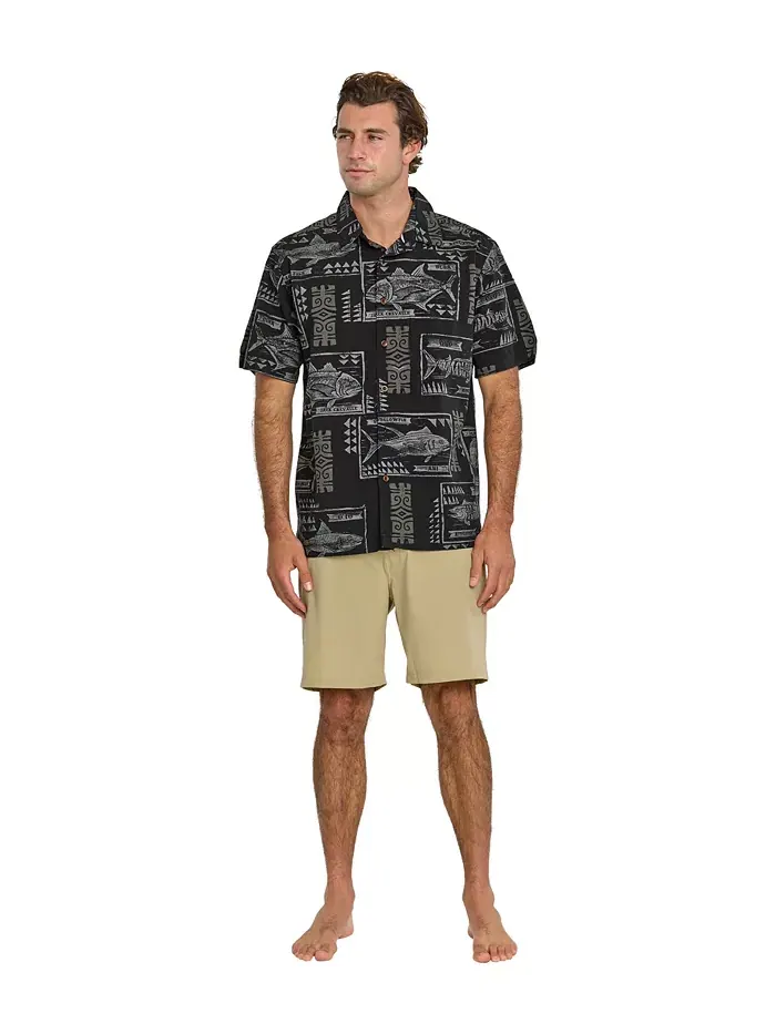 Рубашка мужская Quiksilver Block Fish Woven Quiksilver Waterman — изображение 6 из 6, белый