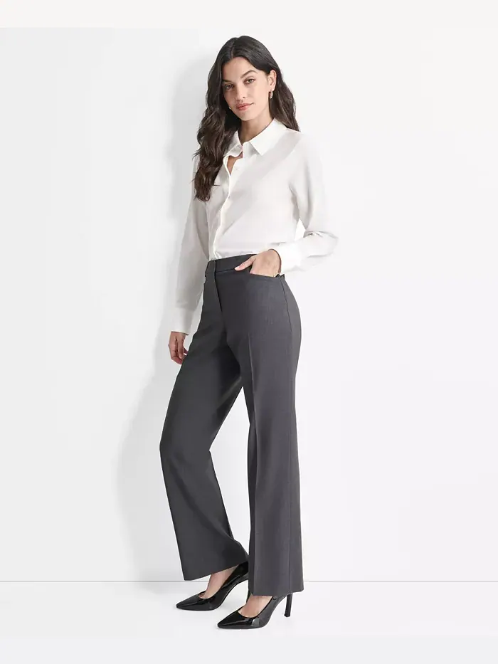 Узкие брюки до щиколотки DKNY — изображение 4 из 5, темно-серый