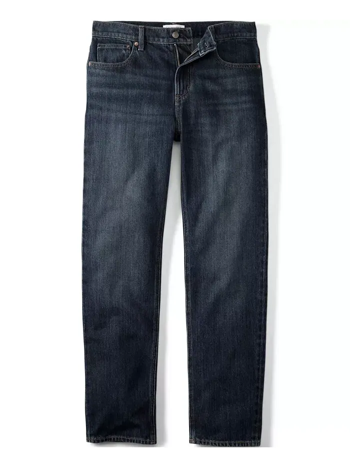 Мужские джинсы Rigid Comfort Waist Classic Fit Lands' End — изображение 4 из 4, синий