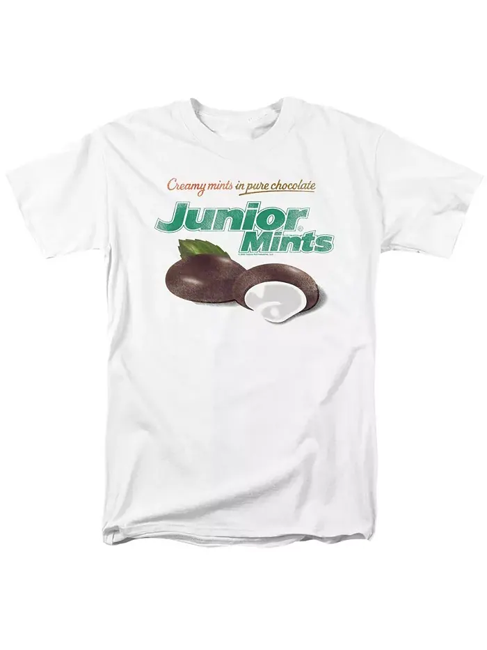 Футболка Big & Tall JUNIOR MINTS с логотипом Tootsie Roll — изображение 1 из 3, белый