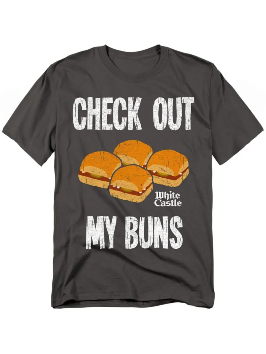 Футболка Big & Tall My Buns White Castle — серый