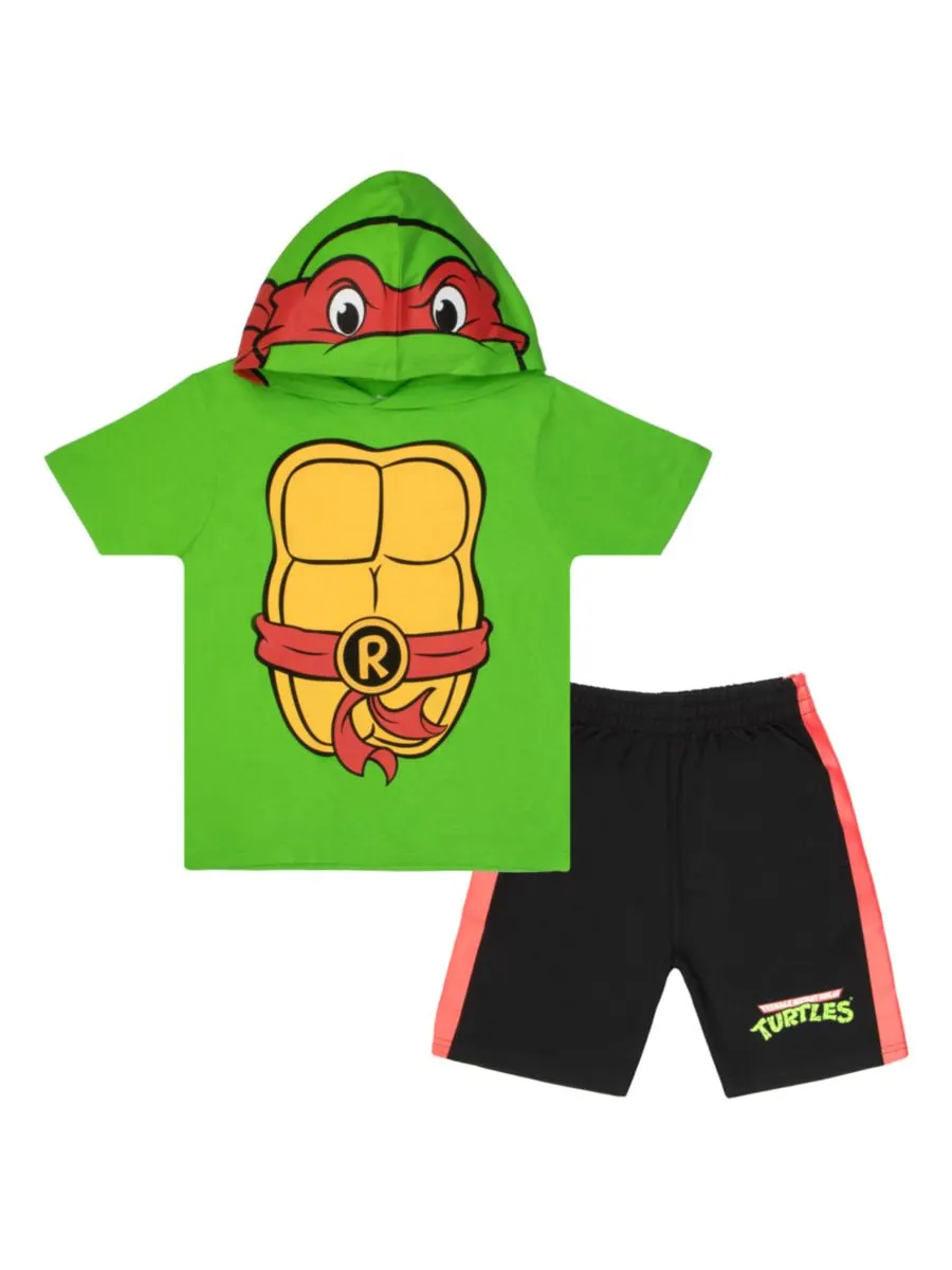 Комплект для косплея для мальчиков: футболка с капюшоном и шорты TEENAGE MUTANT NINJA TURTLES — изображение 1 из 3, красный