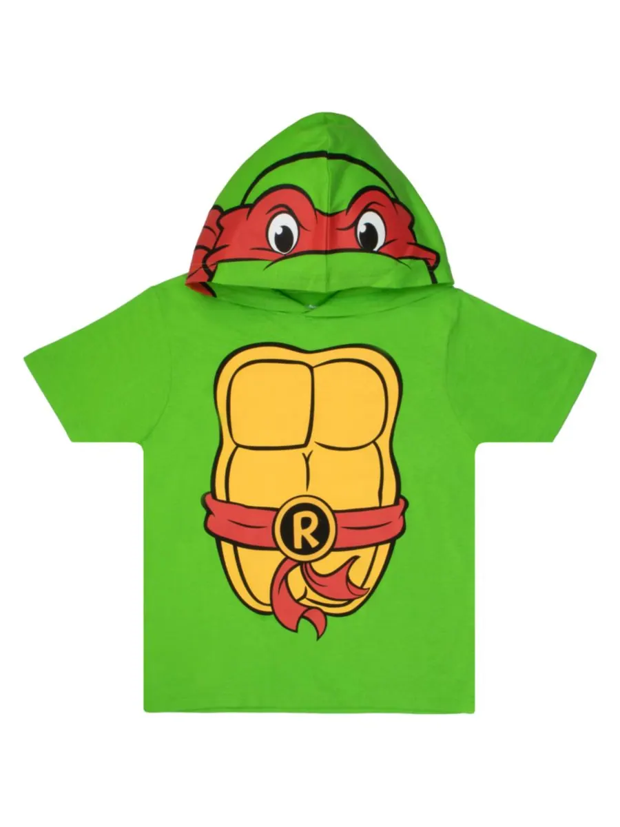 Комплект для косплея для мальчиков: футболка с капюшоном и шорты TEENAGE MUTANT NINJA TURTLES — изображение 3 из 3, красный
